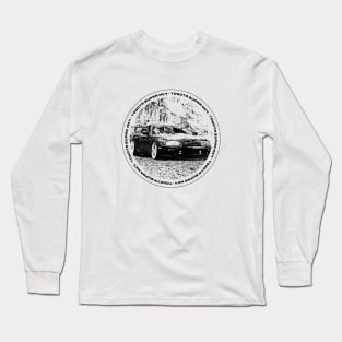 TOYOTA SUPRA MK4 Black 'N White 4 Long Sleeve T-Shirt